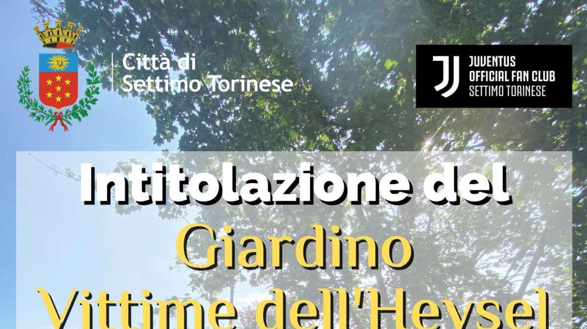 Settimo Torinese, lunedì inaugurazione del giardino "Vittime dell'Heysel"