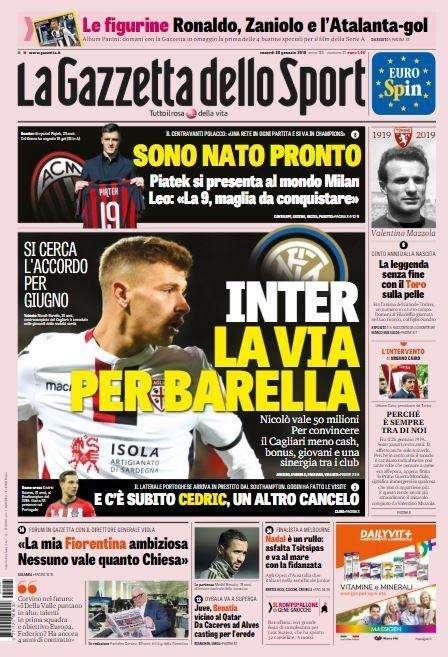 Gazzetta - La via per Barella