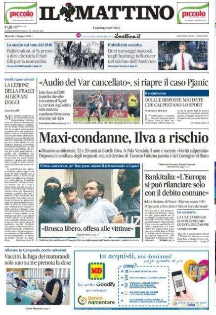 Il Mattino - Si riapre il caso Pjanic 