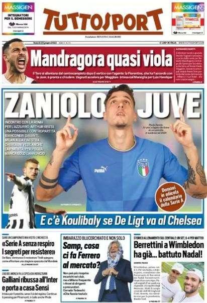 Tuttosport - Zaniolo-Juve!