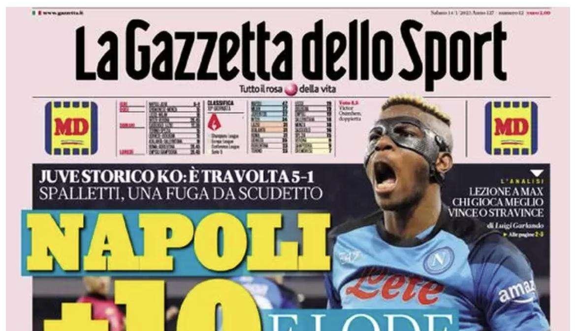 Gazzetta - Napoli, +10 e lode