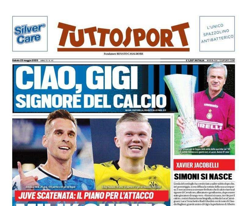 Tuttosport - Milik subito, poi Haaland