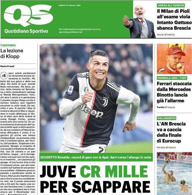 QS - Juve, CRMille per scappare