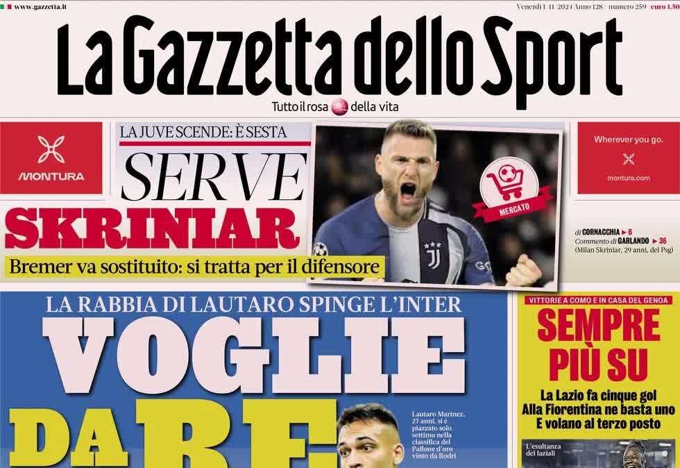 Gazzetta - Serve Skriniar