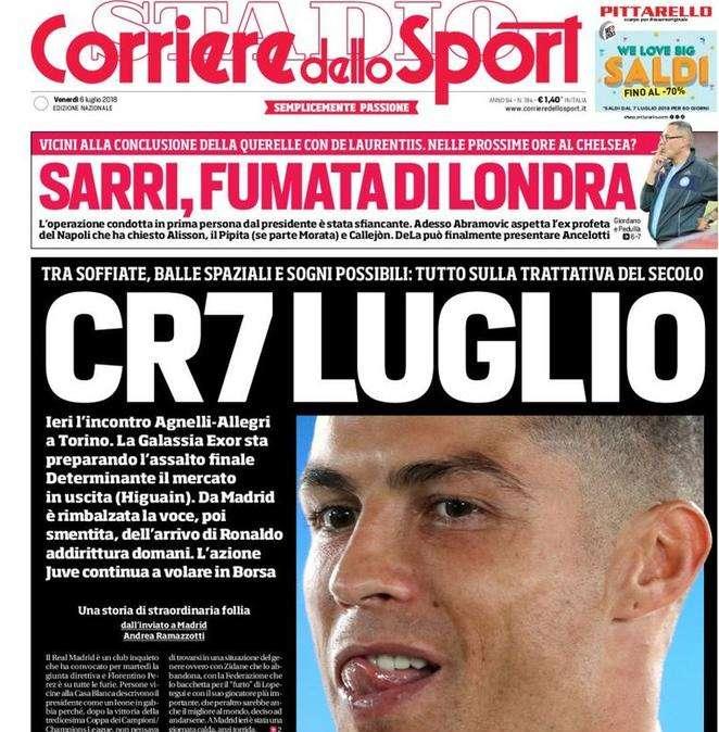  Rassegna stampa  - Le prime pagine dei giornali di oggi