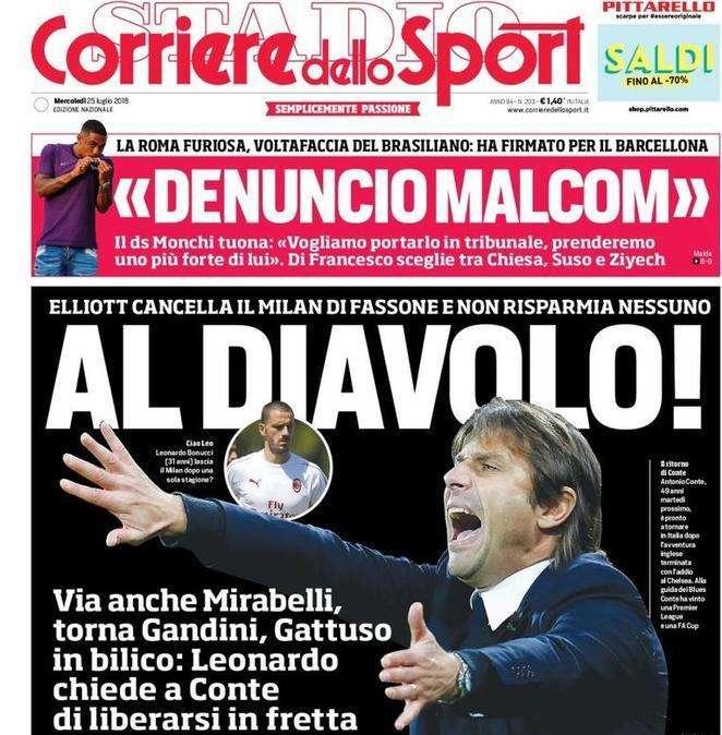  Rassegna stampa  - Le prime pagine dei giornali di oggi