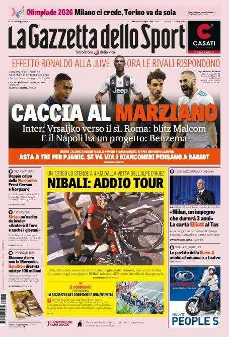 Rassegna stampa - Le prime pagine dei giornali di oggi