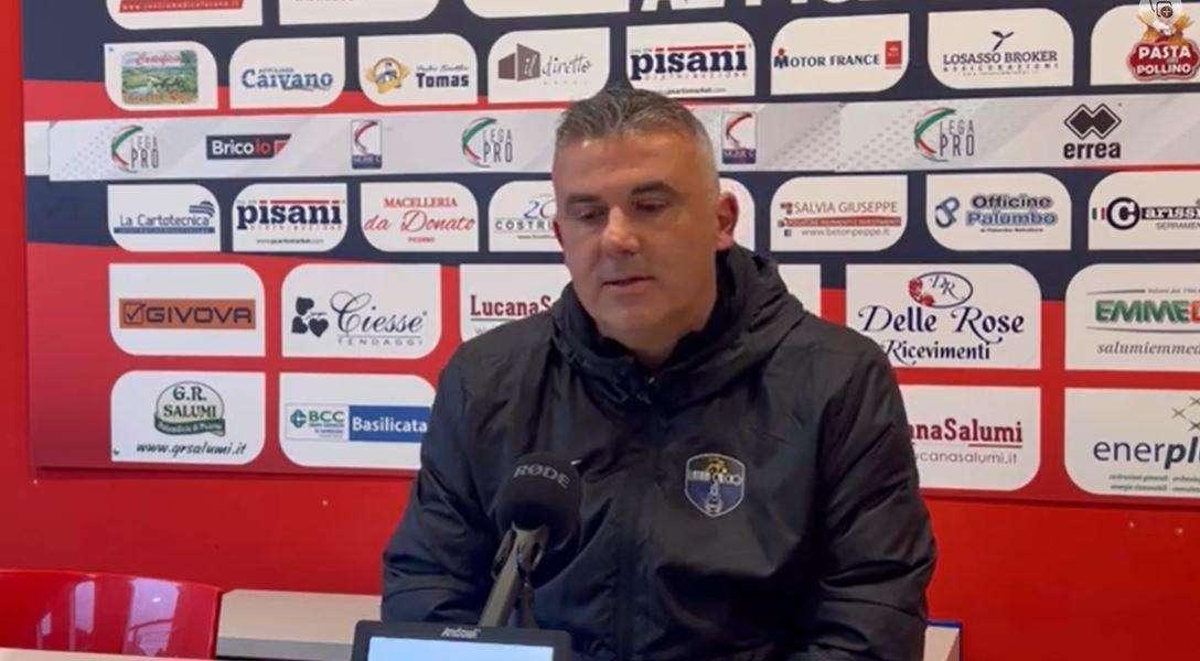 AZ Picerno-Latina, Bedetti: "Ci è mancato qualcosa ma la sconfitta è ingiusta"