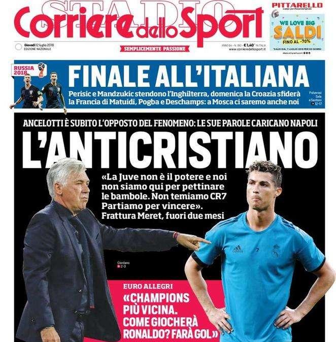  Rassegna stampa  - Le prime pagine dei giornali di oggi