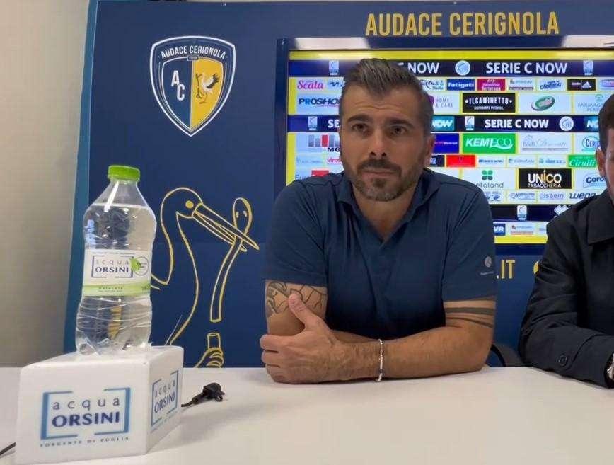 A. Cerignola, Tisci: "Grande prova dei miei. Il Latina non era lassù per caso"