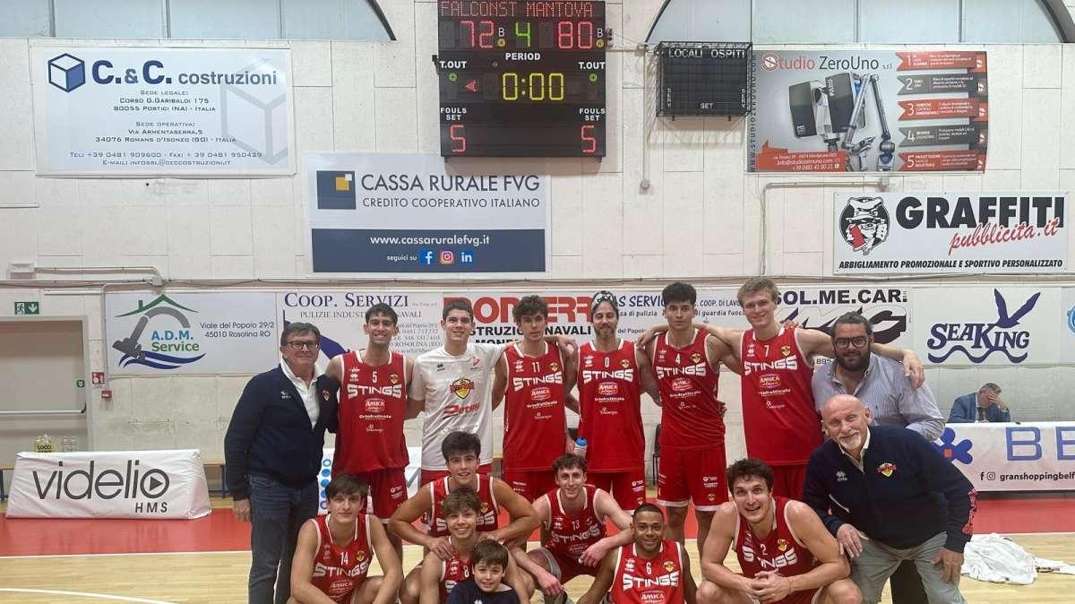 Basket, Stings per blindare quarto posto: a Mantova arriva Montebelluna
