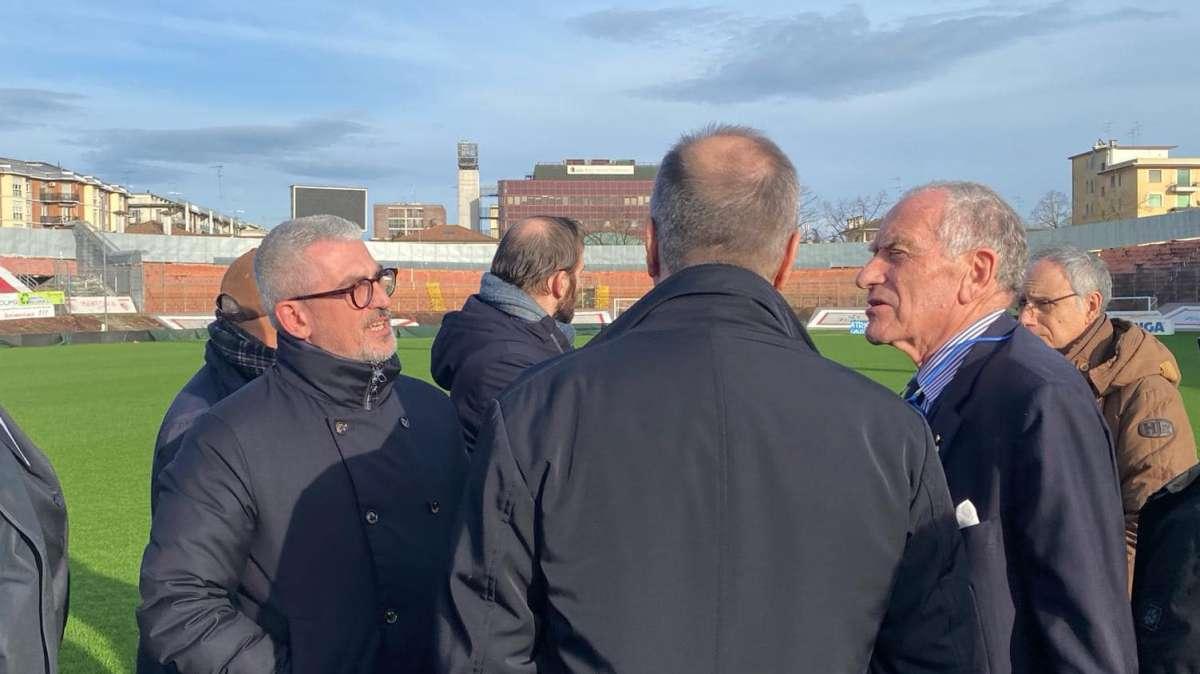 Sindaco, Piccoli e Balata: sopralluogo stadio Martelli per la B