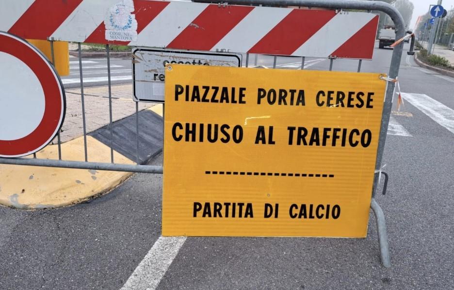 Mantova-Sampdoria, viabilità modificata in zona Stadio Martelli