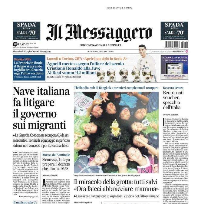 Il Messaggero: "Francia in finale, il Belgio si arrende"