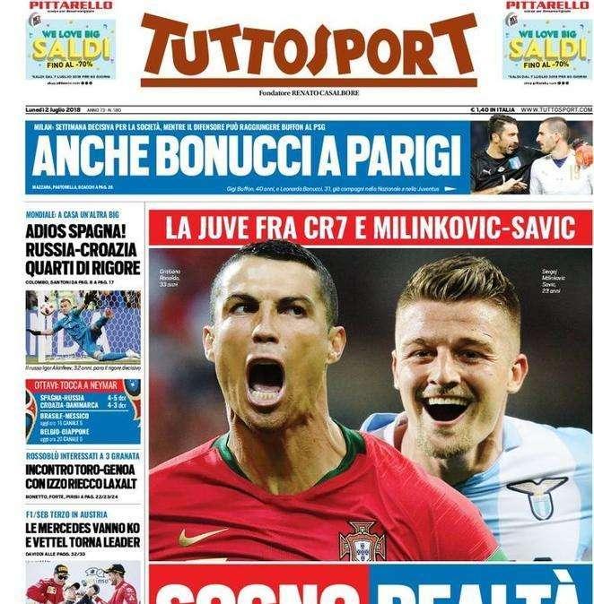 Tuttosport: "Adios Spagna, è il Mondiale dei superflop"