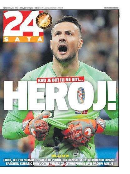 Croazia ai quarti, 24 Sata celebra Subasic: "Eroe"