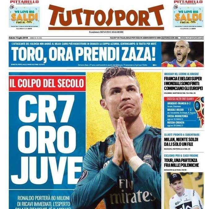 Tuttosport: "Francia e Belgio super. I Mondiali sono finiti: cominciano gli Europei"