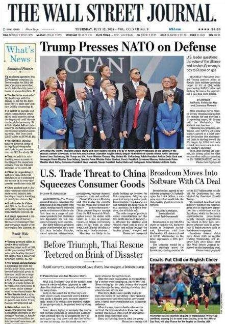 Il Wall Street Journal titola: "I croati mettono il peperoncino nella birra inglese"