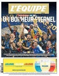 Francia campione, L'Equipe è al settimo cielo: "Una felicità eterna"