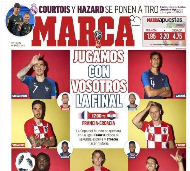 Francia-Croazia, Marca: "La Coppa del Mondo resta nella Liga"