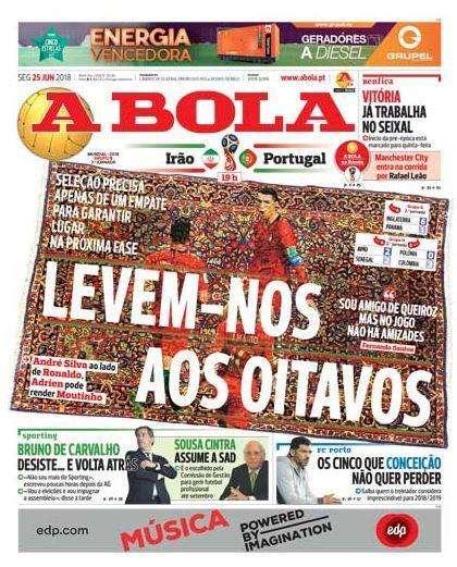 Portogallo, A Bola: "Portaci agli ottavi"