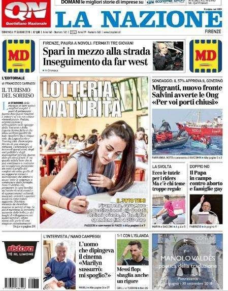 La Nazione: "Messi flop sbaglia anche un rigore"