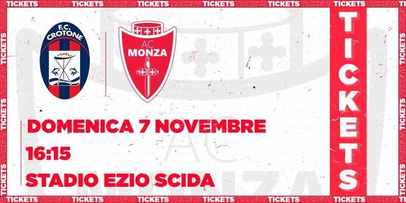 Crotone-Monza, parte la prevendita: info e costi