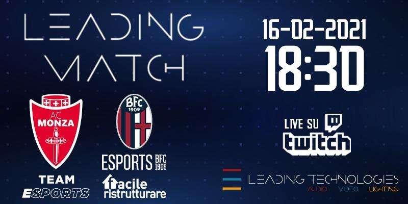 Leading match: il 16 febbraio sfida con il Bologna