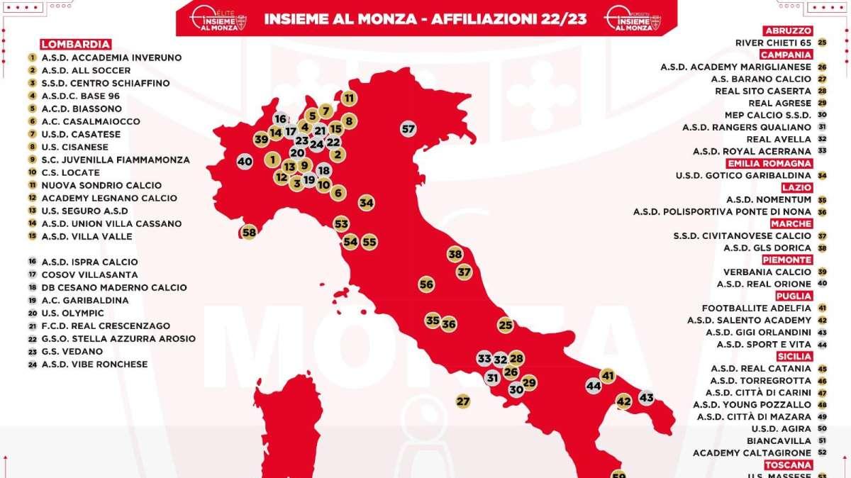 Società affiliate al Monza, cresce la rete di collaborazioni