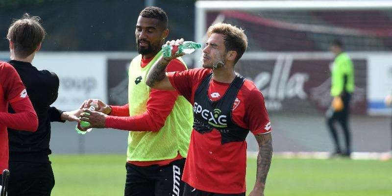 Monzello: subito in campo per preparare la sfida al Lecce. Solo Maric in differenziato
