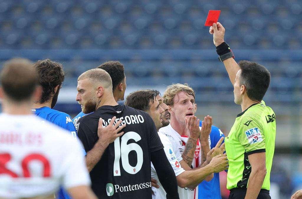 Rovella: "Dispiace per la sconfitta e per l'espulsione"