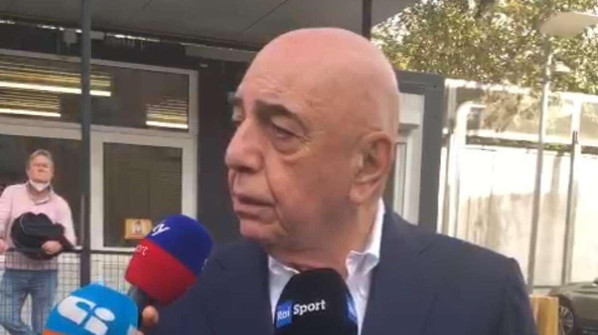 Galliani ha portato i saluti della squadra e della società a Marì