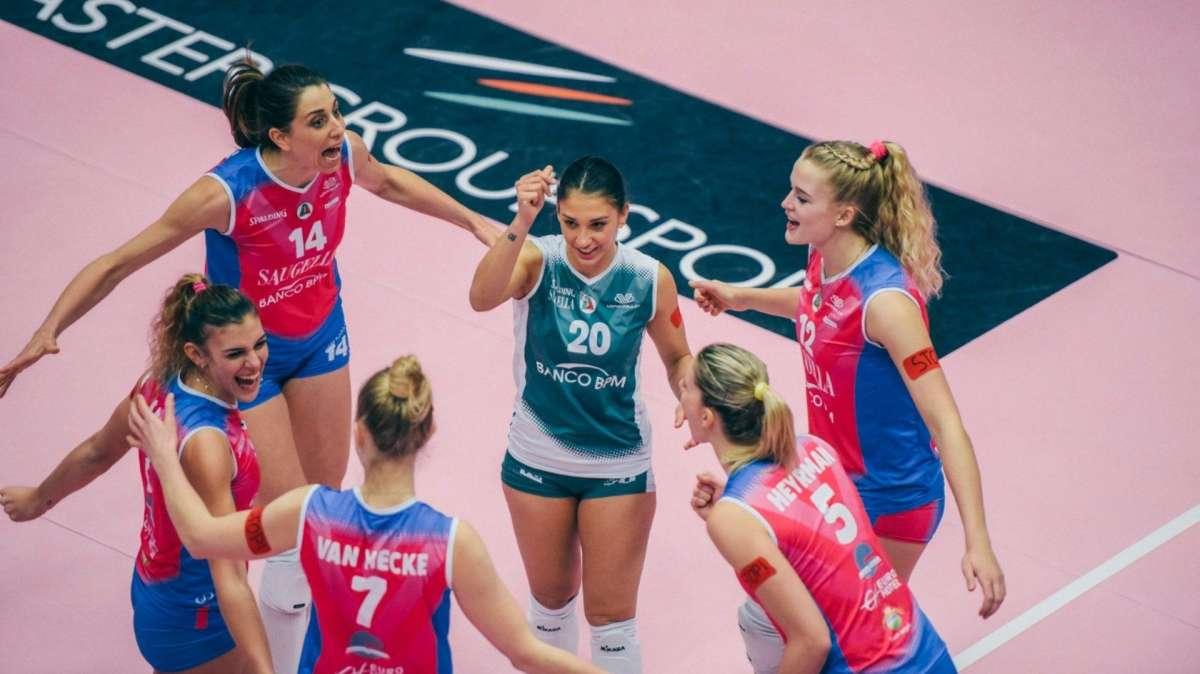 Volley, un Monza pazzesco conquista la sesta vittoria di fila contro Trento
