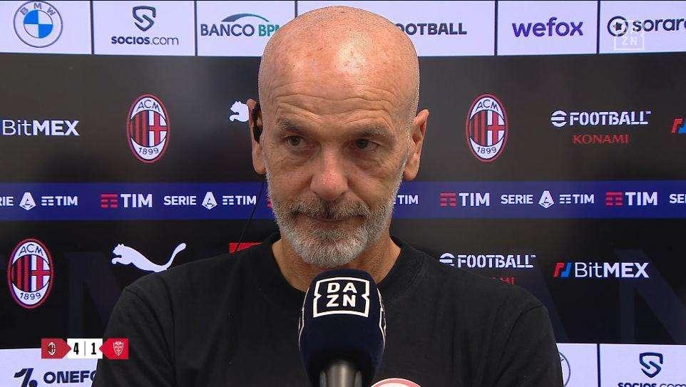 Milan, Pioli: "Vittoria difficile. Diaz? Mi aspettavo che il Monza fosse più aggressivo e che lui fosse marcato"