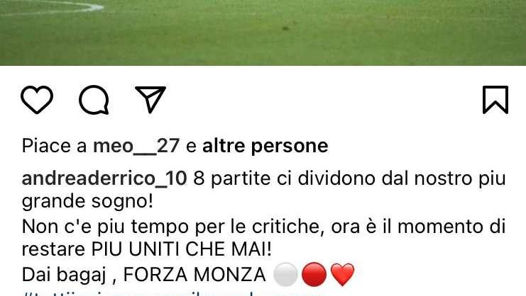 D'Errico chiama a raccolta l'ambiente: "Non è il momento per le critiche, restiamo uniti!"