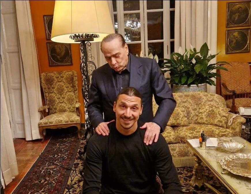 Ibrahimovic fa visita a Berlusconi: "Il passato non si cancella e il futuro è tutto da scrivere"