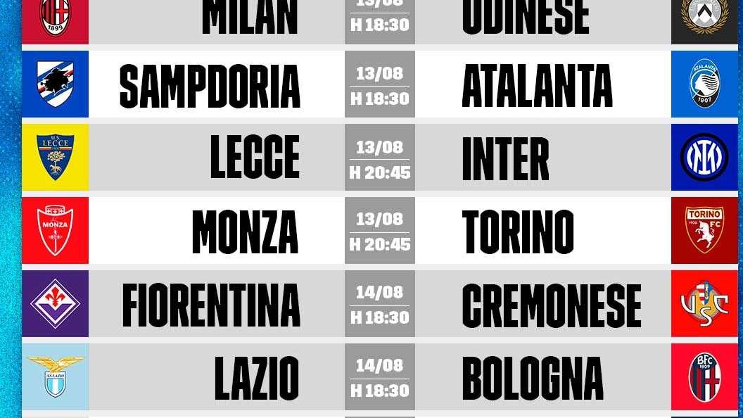 Serie A, date e orari delle prime 5 giornate di campionato: ecco quando gioca il Monza