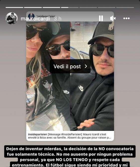 Icardi non ci sta: "Il calcio è il mio lavoro, mai mancato per motivi personali"