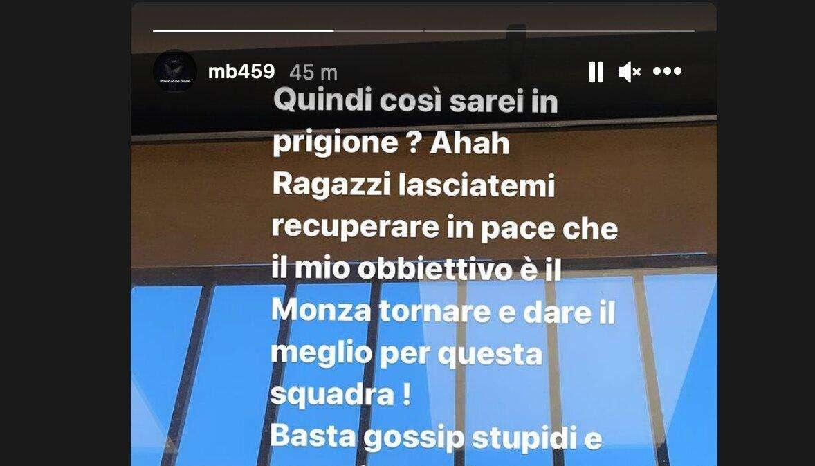 Balotelli: "Basta fake news, penso solo al Monza"