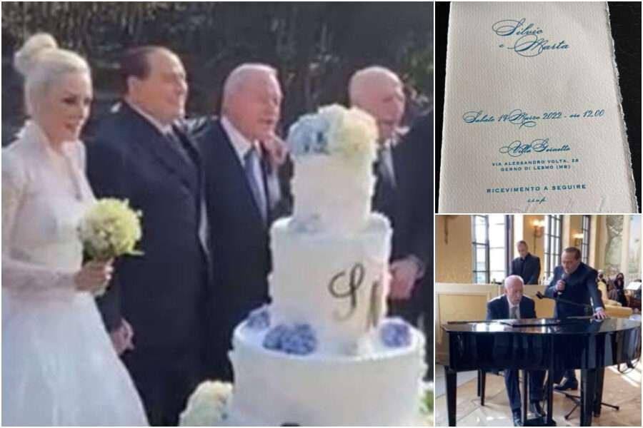 Celebrato il matrimonio simbolico di Silvio Berlusconi a Villa Gernetto con Marta Fascina