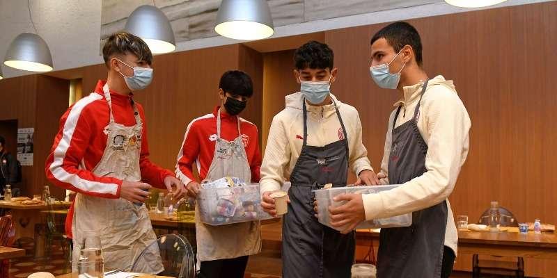 Il settore giovanile del Monza al Refettorio della Caritas Ambrosiana