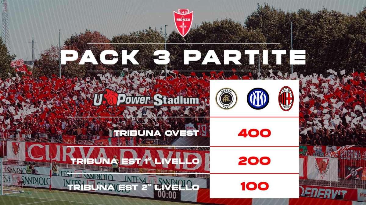 Pack 3 partite: allo stadio con Spezia, Inter e Milan 
