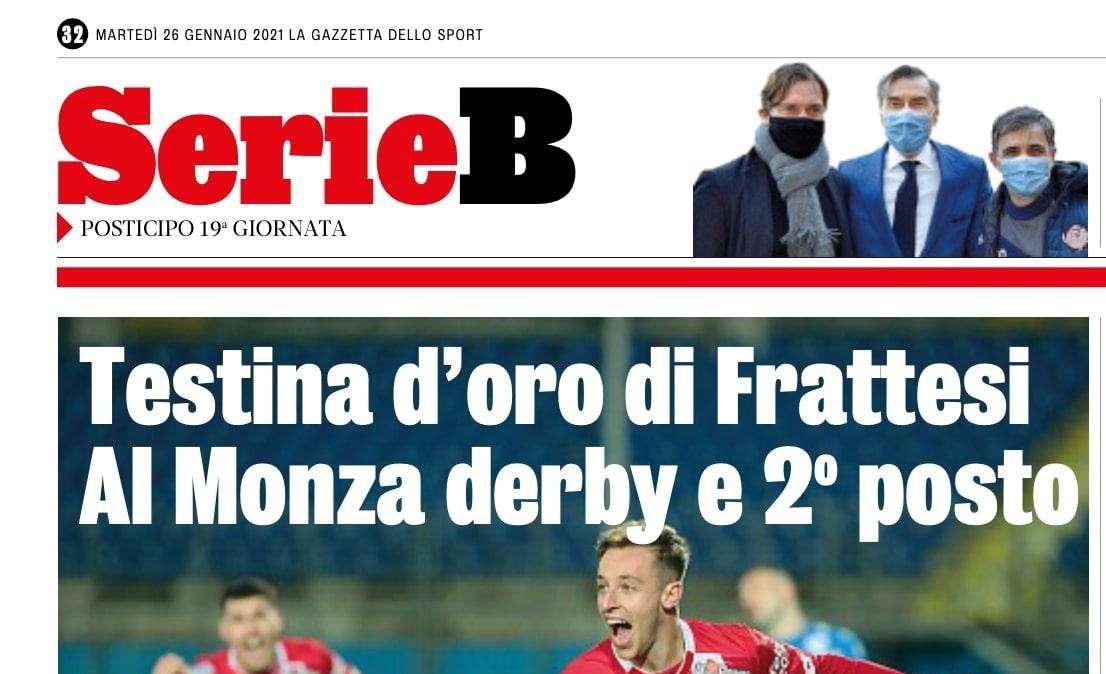 GdS - Testina d'oro di Frattesi. Al Monza derby e 2° posto