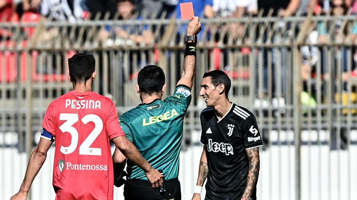 Giudice Sportivo: Di Maria fuori per due turni causa il rosso a Monza