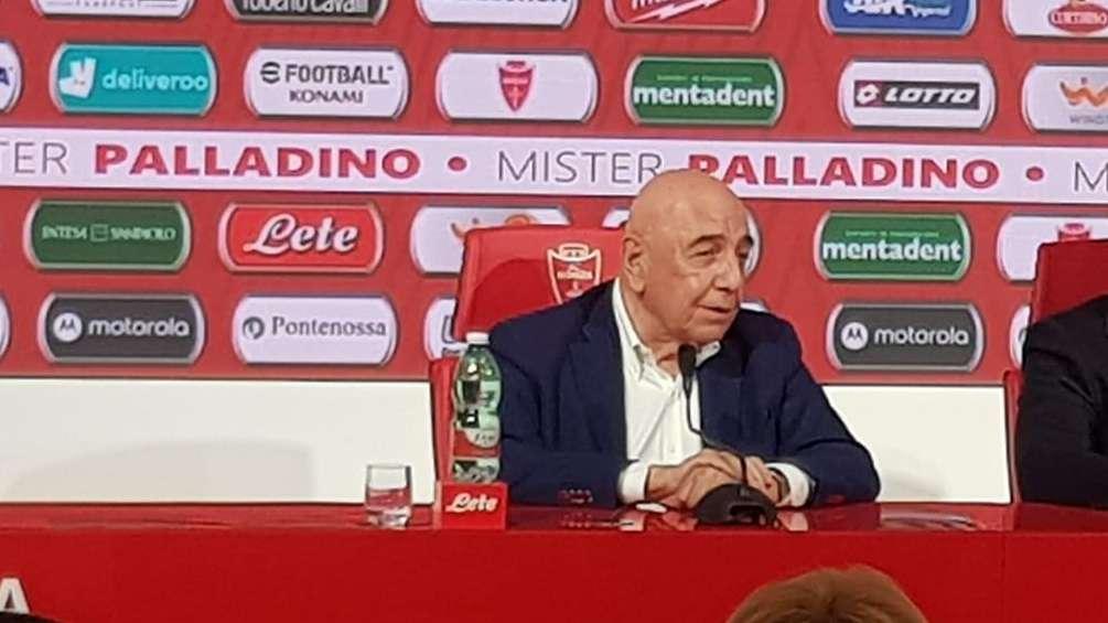 Galliani: "Palladino non è un traghettatore. Scelta coraggiosa? Anche Sacchi, Capello e Ancelotti lo furono"