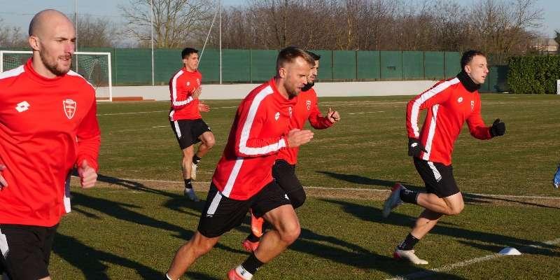 Allenamento pomeridiano a Monzello per gli uomini di Stroppa