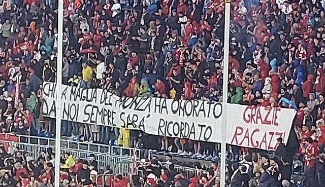 Il grazie della Pieri ai ragazzi di Palladino. FOTO