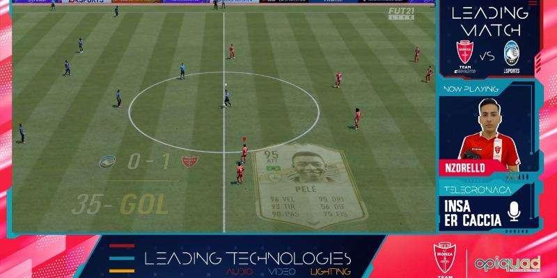 Leading Match: Monza batte Atalanta, Nzorello primo al mondo in Weekend League