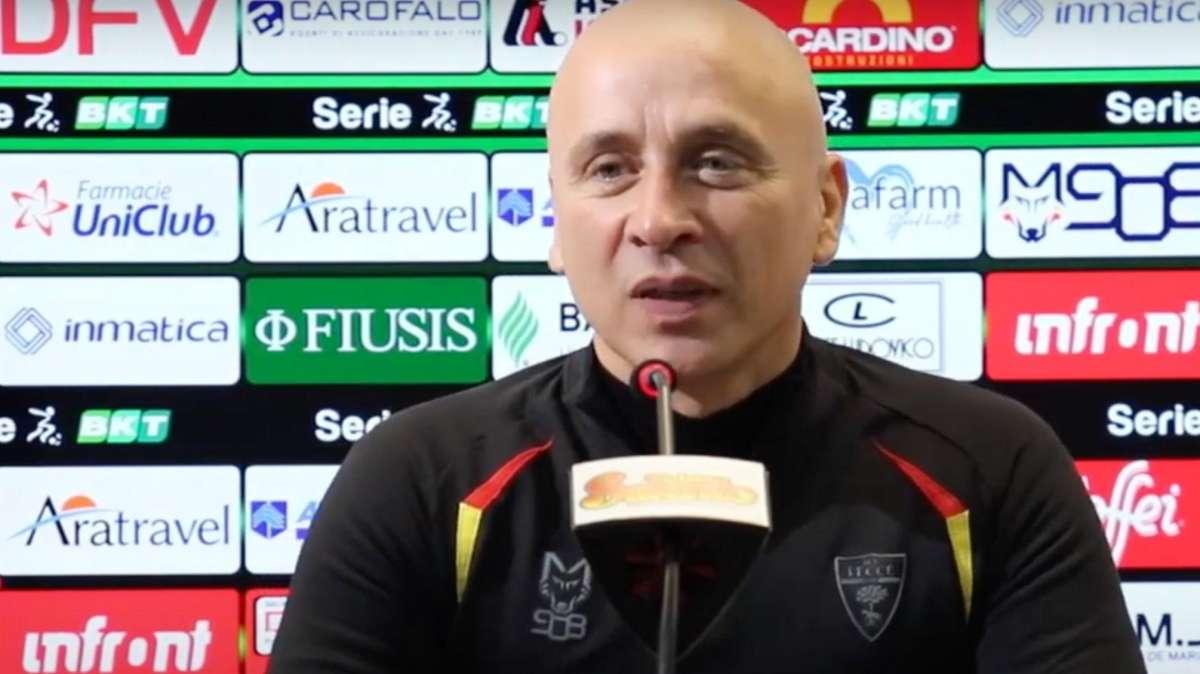 Lecce, Corini in conferenza: "Monza squadra con tante stelle. Vogliamo accorciare le distanze"
