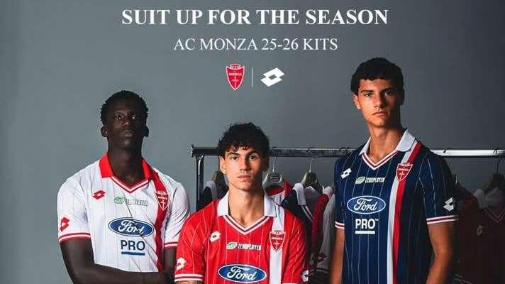 Svelate le tre nuove maglie del Monza stagione 2025/2026 (FOTO)
